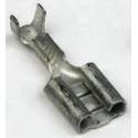 TE Connectivity FASTON .250 Black Uninsulated Female Spade Connector Crimp 6.35 x 0.81 mm Tab Size 20 AWG to 15 AWG 100495-2