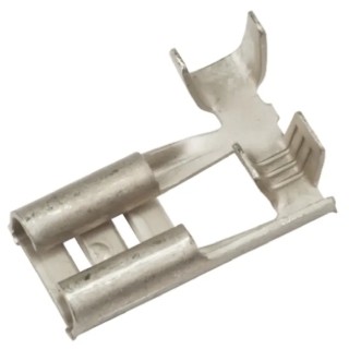 TE Connectivity FASTON .250 Black Uninsulated Female Spade Connector, Crimp, 5.14 mm² Tab Size 20 AWG to 15 AWG 280050-2
