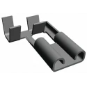 TE Connectivity FASTON .250 Black Uninsulated Female Spade Connector Crimp 6.35 x 0.81 mm Tab Size 17 AWG to 13 AWG 180464-5