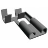 TE Connectivity FASTON .250 Black Uninsulated Female Spade Connector Crimp 6.35 x 0.81 mm Tab Size 17 AWG to 13 AWG 180464-5