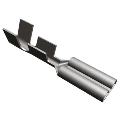 TE Connectivity FASTON .110 Silver Uninsulated Female Spade Connector Crimp 2.79 x 0.51 mm Tab Size 22 AWG to 18 AWG 140717-2