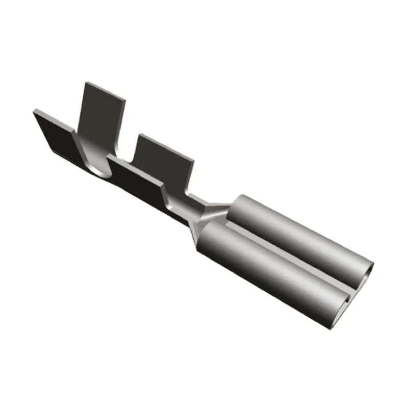 TE Connectivity FASTON .110 Silver Uninsulated Female Spade Connector Crimp 2.79 x 0.51 mm Tab Size 22 AWG to 18 AWG 140717-2