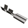 TE Connectivity FASTON .110 Silver Uninsulated Female Spade Connector Crimp 2.79 x 0.51 mm Tab Size 22 AWG to 18 AWG 140717-2