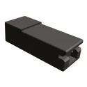 TE Connectivity AMP FASTON 1 Way Nylon Crimp Terminal Housing 6.35 mm Tab Size Black 926539-5