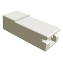 TE Connectivity FASTON .110 1 Way Nylon Crimp Terminal Housing, Clear 926410-1