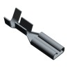 TE Connectivity FASTON .110 Black Uninsulated Female Spade Connector Crimp 2.79 x 0.79 mm Tab Size 20 AWG to 17 5-160555-2