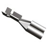 TE Connectivity FASTON .110 Black Uninsulated Female Spade Connector, Crimp, 2.79 x 0.51 mm Tab Size 26 AWG to 22 160666-5