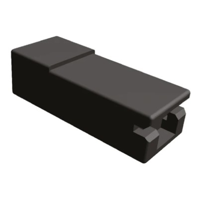 TE Connectivity AMP FASTON 1 Way Nylon Crimp Terminal Housing 6.35 mm Tab Size Black 926539-5