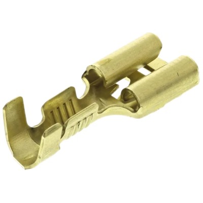 RS PRO FASTIN-FASTON 250 Uninsulated Female Spade Connector Crimp 6.35 x 0.81 mm Tab Size 18 AWG 42281-1