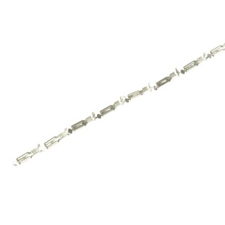 TE Connectivity FASTIN-FASTON .110 Black Uninsulated Female Spade Connector, Crimp, 2.79 x 0.79 mm Tab Size 160655-4