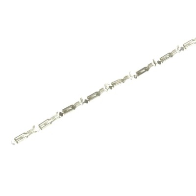TE Connectivity FASTIN-FASTON .110 Black Uninsulated Female Spade Connector, Crimp, 2.79 x 0.79 mm Tab Size 160655-4