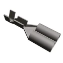 TE Connectivity FASTIN-FASTON .250 Black Uninsulated Female Spade Connector Crimp 6.35 x 0.81 mm Tab Size 20 AWG to 160860-4