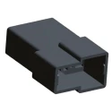TE Connectivity AMP FASTIN-FASTON 2 Way Crimp Terminal Housing Polyamide 66 Natural 6.35 mm Tab Size 180908-5