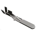 TE Connectivity FASTIN-FASTON .110 Black Uninsulated Male Spade Connector Crimp Termination 2.79 x 0.79 mm Tab Size 160743-4