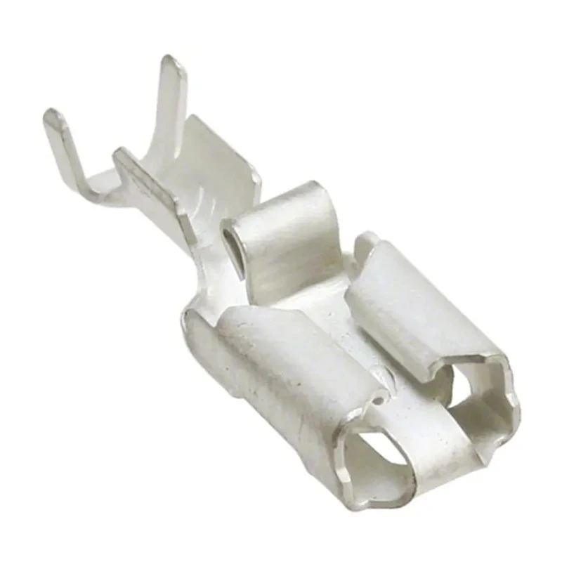 TE Connectivity Positive Lock Silver Uninsulated Female Spade Connector Crimp 6.35 x 0.81 mm Tab Size 154718-7