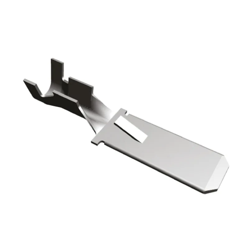 TE Connectivity FASTIN-FASTON .250 Uninsulated Male Spade Connector Crimp 6.35 x 0.81 mm Tab Size 42098-2