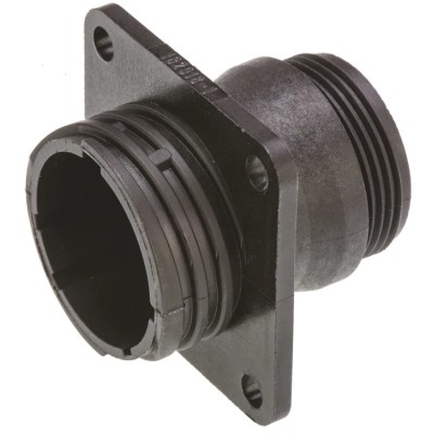 TE Connectivity CPC Straight 16 Way Panel Circular Connector Female Black Thermoplastic Housing Threaded 182916-1