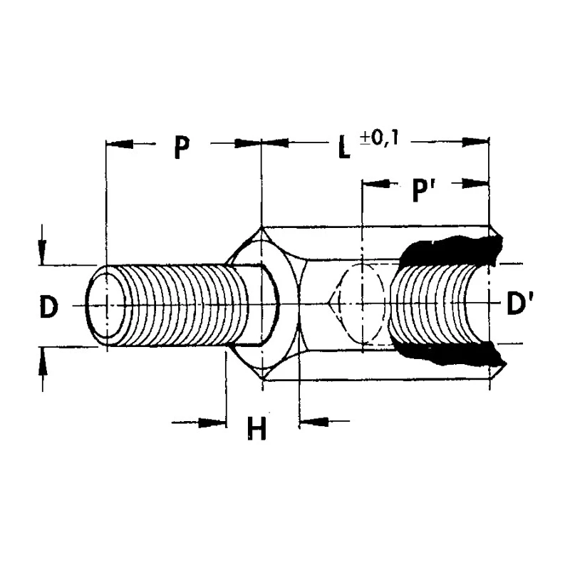 Fischer Elektronik Brass Hex Standoff with Internal and External Thread M3, 5 mm Body Length, Nickel Plated GBM 3050 5