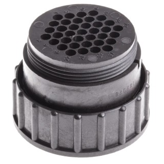 TE Connectivity Industrial Circular Connector Cable Mount 37 Contacts, Male Plug, CPC Series 182926-1