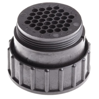 TE Connectivity Industrial Circular Connector Cable Mount 37 Contacts, Male Plug, CPC Series 182926-1