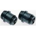 TE Connectivity CPC Straight 3 Way Panel Circular Connector Female Black Thermoplastic Shell Size 17 Panel Mount 206425-2