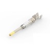 TE Connectivity Type III Series Male Crimp Terminal, 18 AWG Min Crimp, 16 AWG Max, 13A, Gold Plated Brass, 27.5mm 163082-2