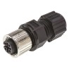 TE Connectivity Circular Connector 4 Contacts Cable Mount M12 Socket Female IP67 250V 5A 1838274-2