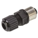 TE Connectivity Circular Connector 4 Contacts Cable Mount M12 Socket Female IP67 250V 5A 1838274-2