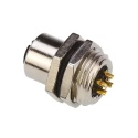 TE Connectivity Circular Connector Panel Mount Socket Female 4 Contacts M12 Series 1838891-2
