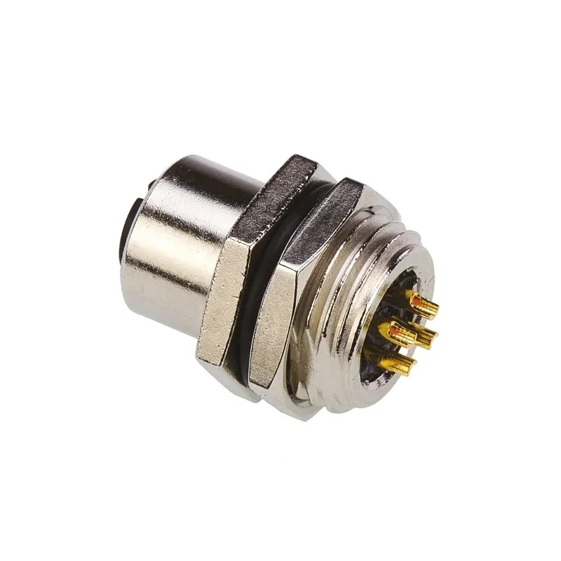 TE Connectivity Circular Connector Panel Mount Socket Female 4 Contacts M12 Series 1838891-2