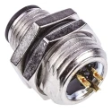 TE Connectivity Circular Connector, 3 Contacts, Panel Mount, M12 Connector, Plug, Male, IP67, 250V, 5A, Polyamide 1838893-1