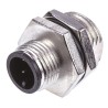 TE Connectivity Circular Connector 3 Contacts Panel Mount M12 Plug Male IP67 250V 5A 1838893-1
