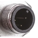 TE Connectivity Circular Connector 3 Contacts Panel Mount M12 Plug Male IP67 250V 5A 1838893-1