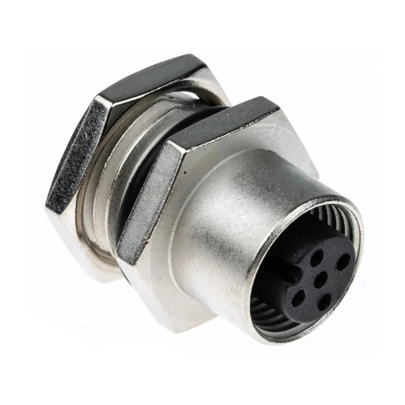 TE Connectivity Circular Connector, 5 Contacts, Panel Mount, M12 Connector, Socket, Female, IP67, 60V, 5A 1838891-3