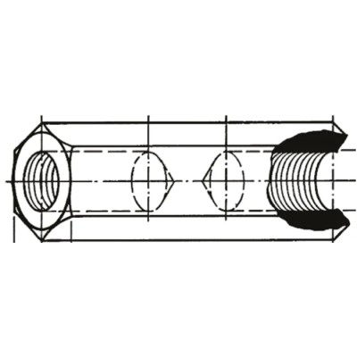 Fischer Elektronik Hex Polyamide Spacer ABP 3060 12 12 mm