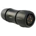 Souriau Sunbank by Eaton Circular Connector, 4 Contacts, Cable Mount, Plug Female, IP68/IP69K, Thermoplastic UTS6JC1244S