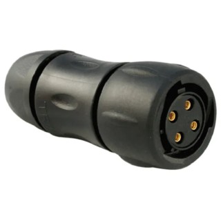 Souriau Sunbank by Eaton Circular Connector, 4 Contacts, Cable Mount, Plug Female, IP68/IP69K, Thermoplastic UTS6JC1244S