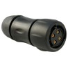 Souriau Sunbank by Eaton Circular Connector, 4 Contacts, Cable Mount, Plug Female, IP68/IP69K, Thermoplastic UTS6JC1244S