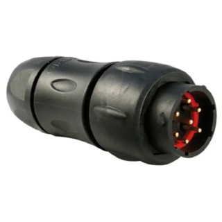 Souriau Sunbank by Eaton Industrial Circular Connector 7 Contacts Cable Socket Male 300V 15A Thermoplastic UTS1JC1477P