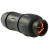 Souriau Sunbank by Eaton Circular Connector, 4 Contacts, Cable Mount, Socket Male, IP68 IP69K, 15A, 300V UTS1JC1244P