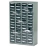 RS PRO Steel Cabinet 60 Drawer Storage Steel, 937 mm x 586 mm x 222 mm, Grey 669-3800