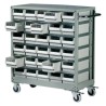 RS PRO Drawer Storage Unit 30, Steel Cabinet with ABS Transparent Drawers, 880 mm x 880 mm x 400 mm, Grey 669-3816