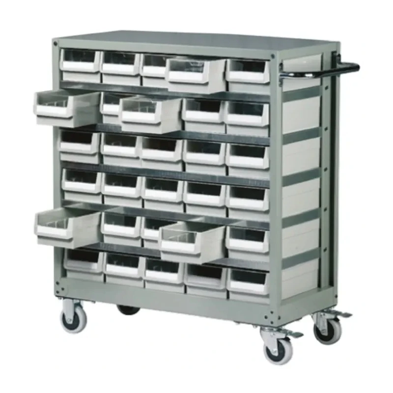 RS PRO Drawer Storage Unit 30, Steel Cabinet with ABS Transparent Drawers, 880 mm x 880 mm x 400 mm, Grey 669-3816
