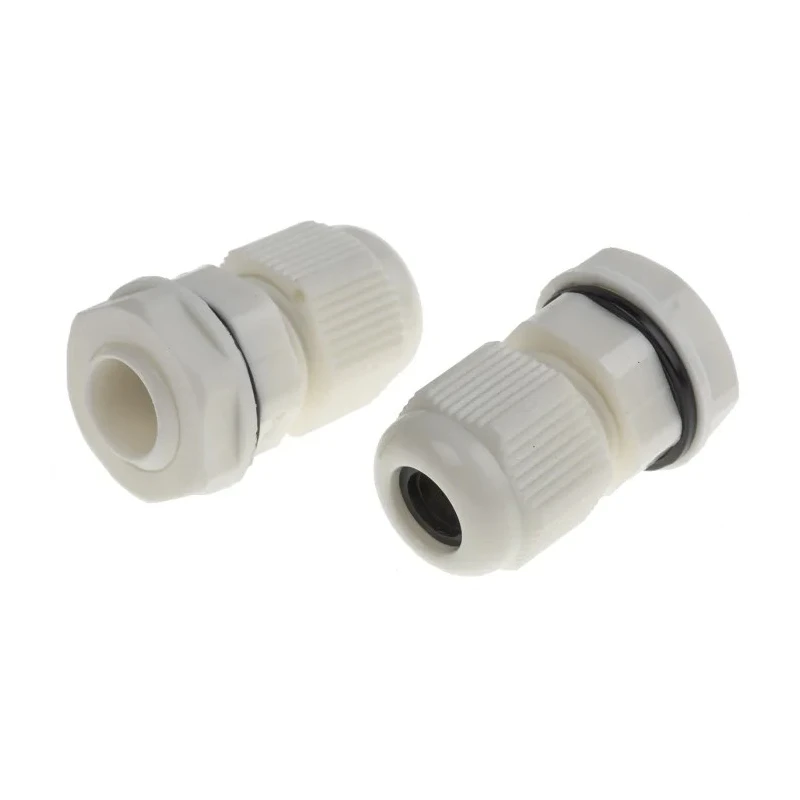 RS PRO White Polyamide 66 Cable Gland, M12 Thread, 3 mm Min. Cable Diameter, 6.5 mm Max. Cable Diameter, IP68 669-4651