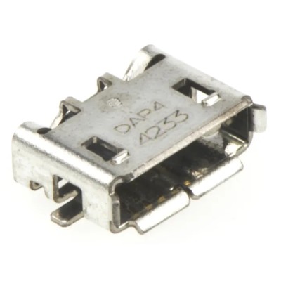 TE Connectivity Right Angle Surface Mount Micro USB Type AB Female USB Connector USB 2.0 1981584-1