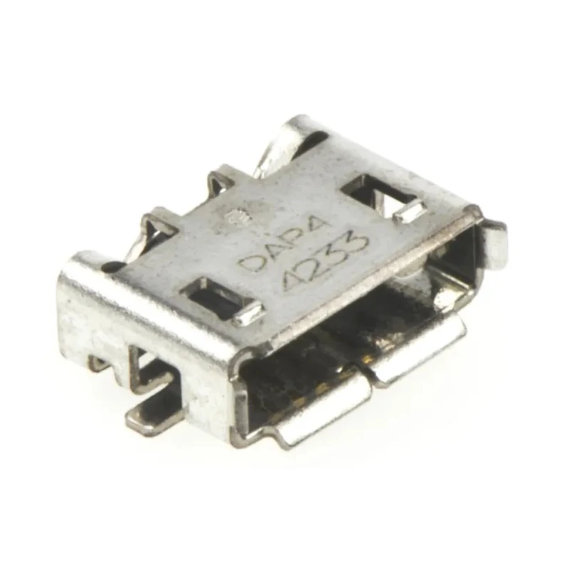 TE Connectivity Right Angle Surface Mount Micro USB Type AB Female USB Connector USB 2.0 1981584-1