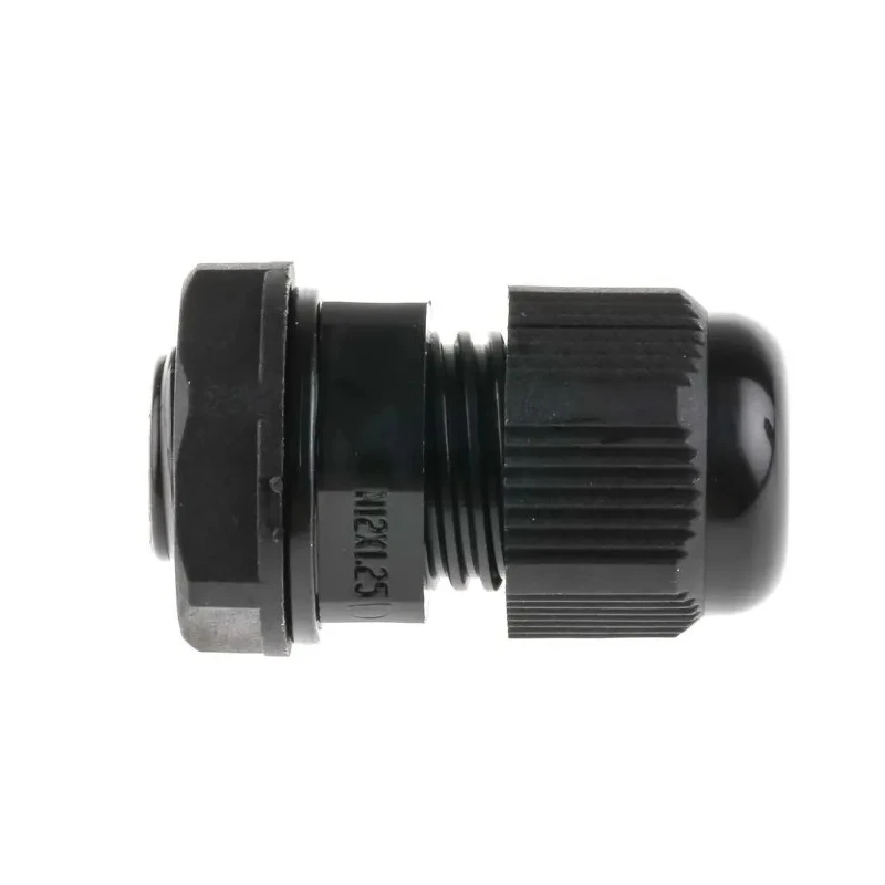 RS PRO Black Polyamide 66 Cable Gland M12 Thread Size 3 mm min. to 6.5 mm max. IP68 669-4658