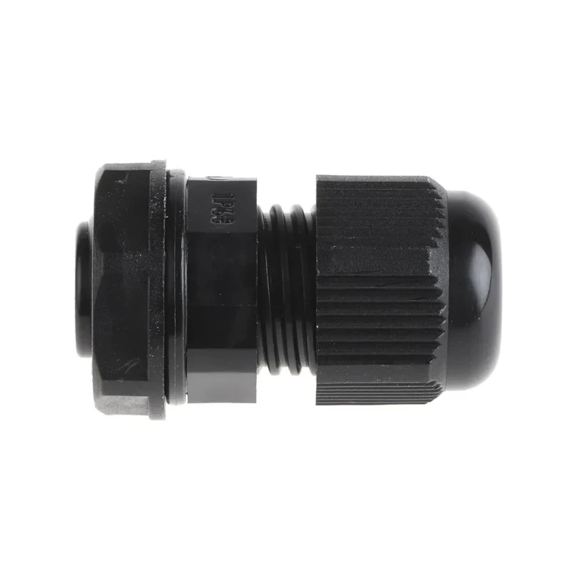 RS PRO Black Polyamide 66 Cable Gland, M12 Thread, 3 mm Min. Cable Diameter, 6.5 mm Max. Cable Diameter, IP68 Rated 669-4654