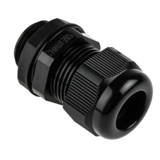 RS PRO Black Polyamide 66 Cable Gland, M20 Thread, 10 mm min. Cable Diameter, 14 mm max. Cable Diameter, IP68 669-4673