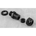 RS PRO Black Nylon Cable Gland M20 Thread, 4 mm Min. Cable Diameter, 9 mm Max., IP68 Rated 669-4660
